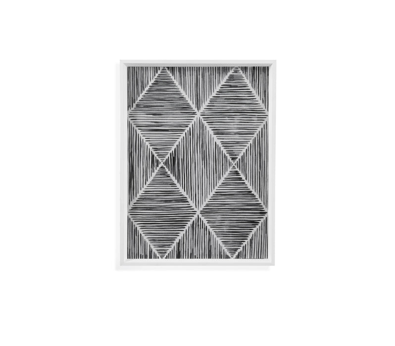Vibrato III - Framed Print - Gray