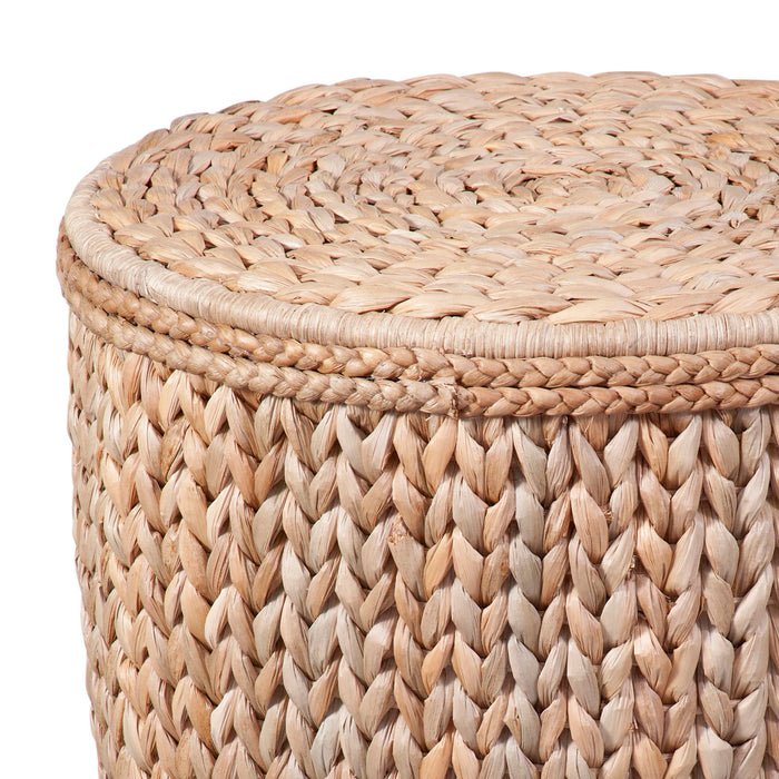 Caffey - Round End Table - Light Brown