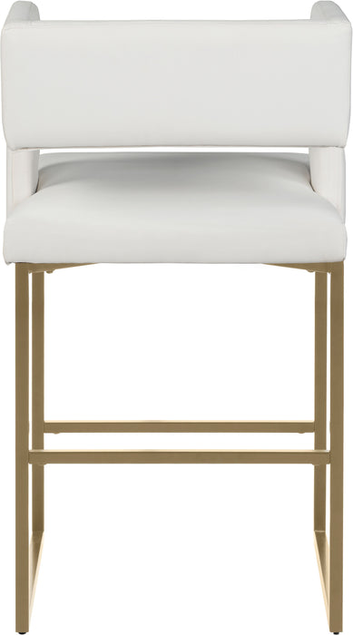 Caleb - Counter Stool with Gold Legs (Set of 2)