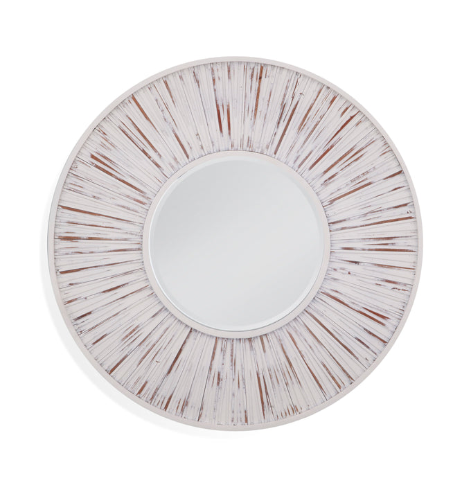 Ojos - Round Wall Mirror - White