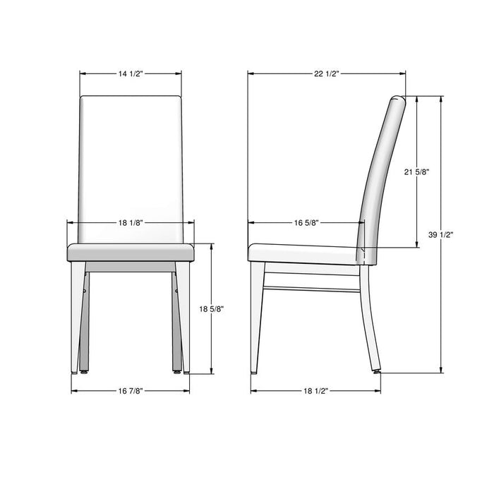 Amisco Merlot Chair 30322