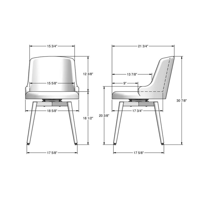 Amisco Giulia Swivel Chair 30537