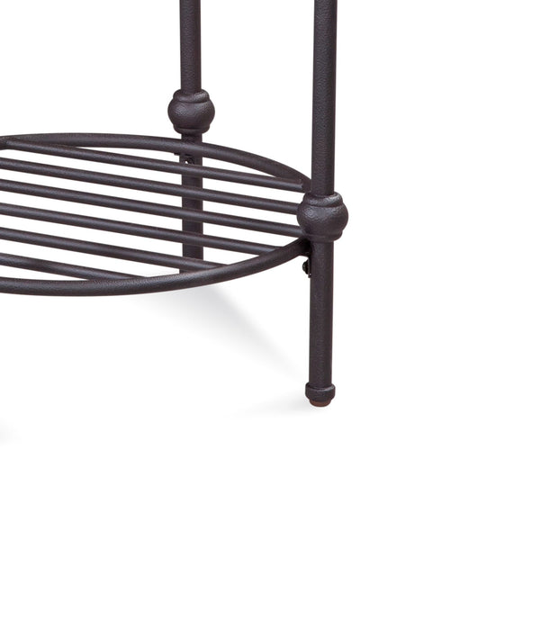 Emery - Round End Table - Brown