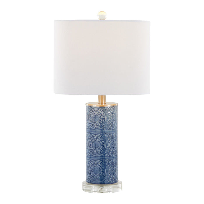 Spyro - 23" Ceramic Table Lamp - Blue