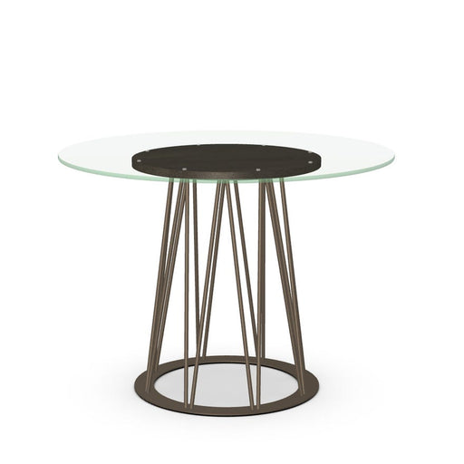 Amisco Calypso Table Base with Wood Veneer Birch Accent 51526