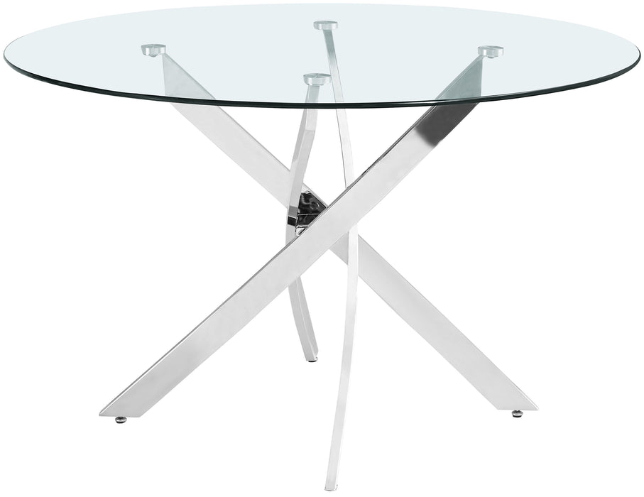 Xander - Dining Table - Pearl Silver