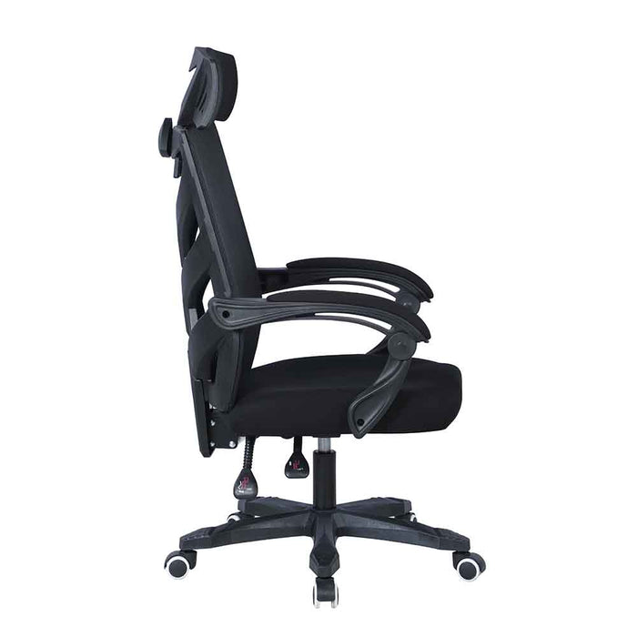 Chintaly 4009-CCH Contemporary Computer Chair w/ Headrest & Padded Arms