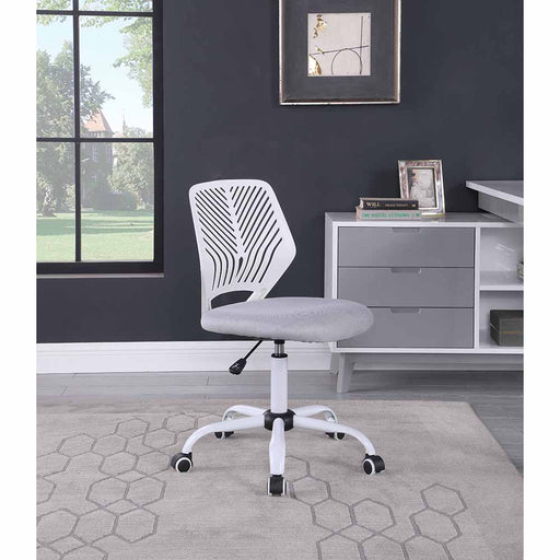 Chintaly 4020-CCH Modern 2 Tone Pneumatic Adjustable-Height Computer Chair