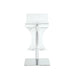 Chintaly 4029-AS Contemporary Pneumatic-Adjustable Stool w/ Acrylic Seat