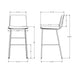 Amisco Outback Non Swivel Stool 40336-30 Bar Height