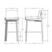 Amisco Waverly Non Swivel Stool 40353-30 Bar Height