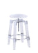 Chintaly 4038-AS Contemporary Rotation-Adjustable Acrylic Stool