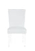 Chintaly 4038 Contemporary Curved Flare-Back Parson Side Chair - 2 per box