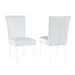 Chintaly 4038 Contemporary Curved Flare-Back Parson Side Chair - 2 per box