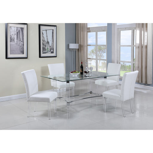 Chintaly 4038 Contemporary Dining Table w/ 36"x 60" Top