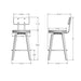Amisco Esteban Swivel Stool 41273-26 Counter Height