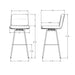 Amisco Niles Swivel Stool 41351-30 Bar Height