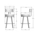 Amisco Barry Swivel Stool 41445-26 Counter Height