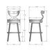 Amisco Lincoln Swivel Stool 41478-30 Bar Height