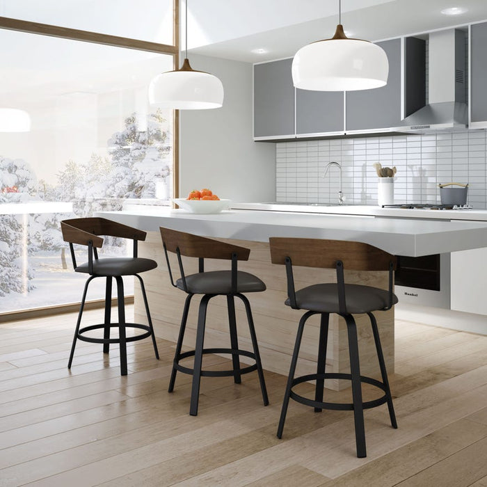 Amisco Carson Swivel Stool 41519-34 Spectator Height