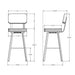 Amisco Brixton Swivel Stool 41536-30 Bar Height