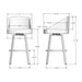Amisco Wembley Swivel Stool 41578-30 Bar Height