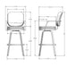 Amisco Dorsey Swivel Stool 41596-30 Bar Height