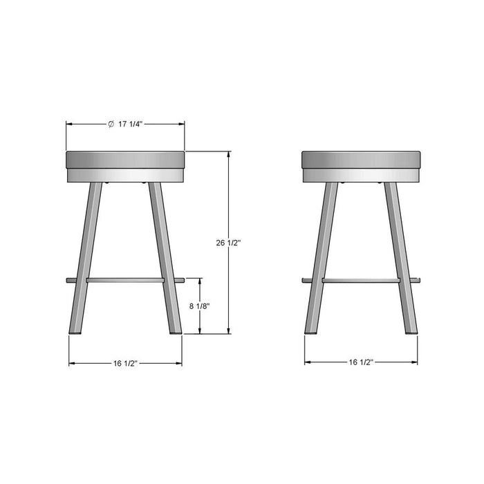 Amisco Rudy Swivel Stool 42442-26 Counter Height