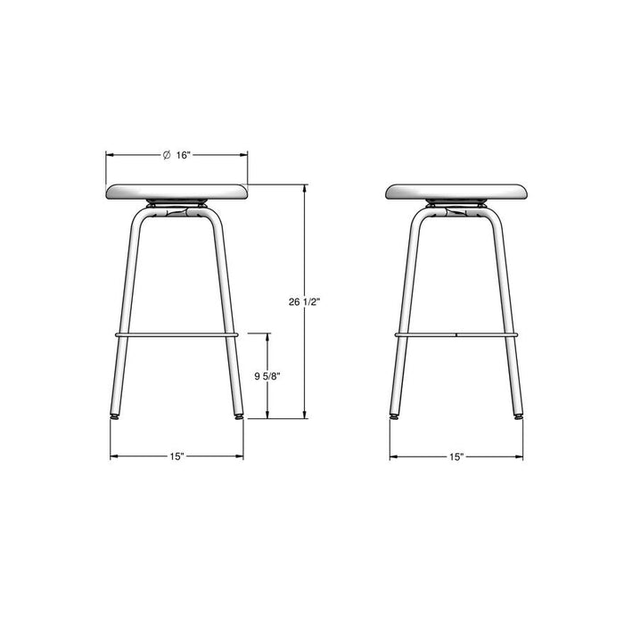 Amisco Button Swivel Stool 42460-26 Counter Height
