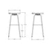 Amisco Button Swivel Stool 42460-34 Spectator Height