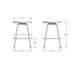 Amisco Costa Swivel Stool 42463-26B Counter Height
