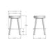 Amisco Connor Swivel Stool 42493-26B Counter Height