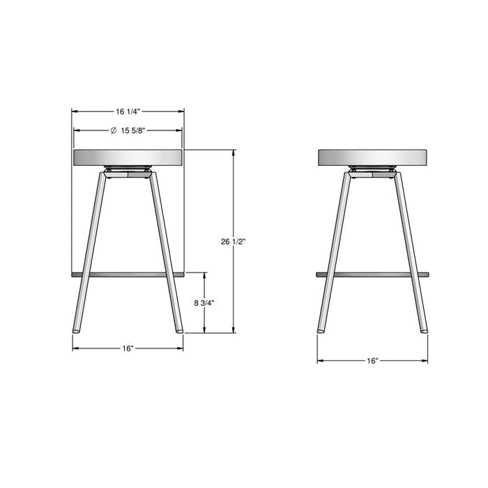 Amisco Hans Swivel Stool 42504-26 Counter Height