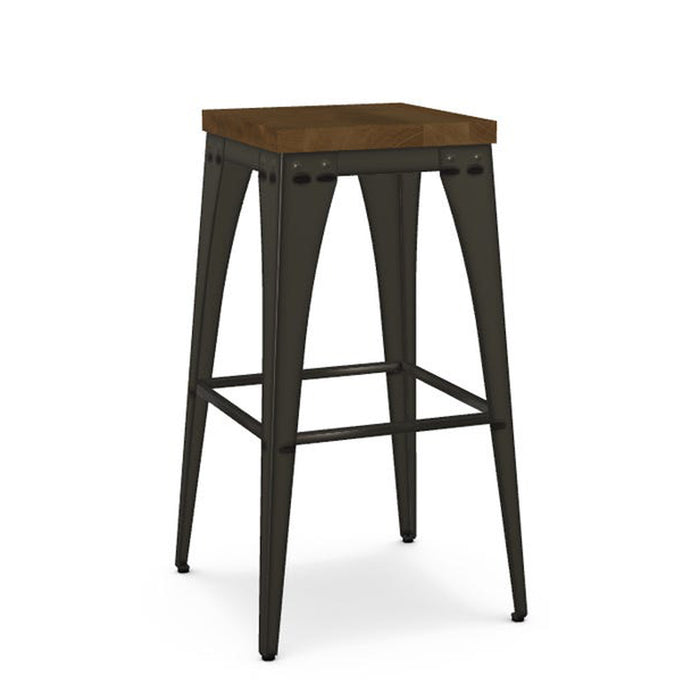 Amisco Upright Non Swivel Stool 42564-30B Bar Height