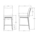 Amisco Pablo Non Swivel Stool 45304-26 Counter Height