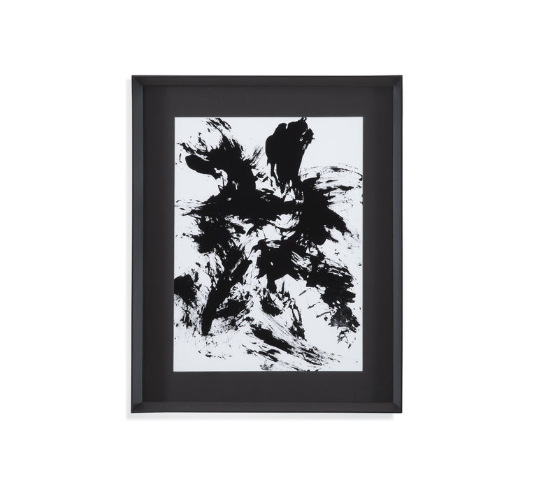 Expressive Abstract II - Framed Print - Black
