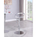 Chintaly 4928-AS Contemporary Pneumatic-Adjustable Stool w/ Solid Acrylic Seat
