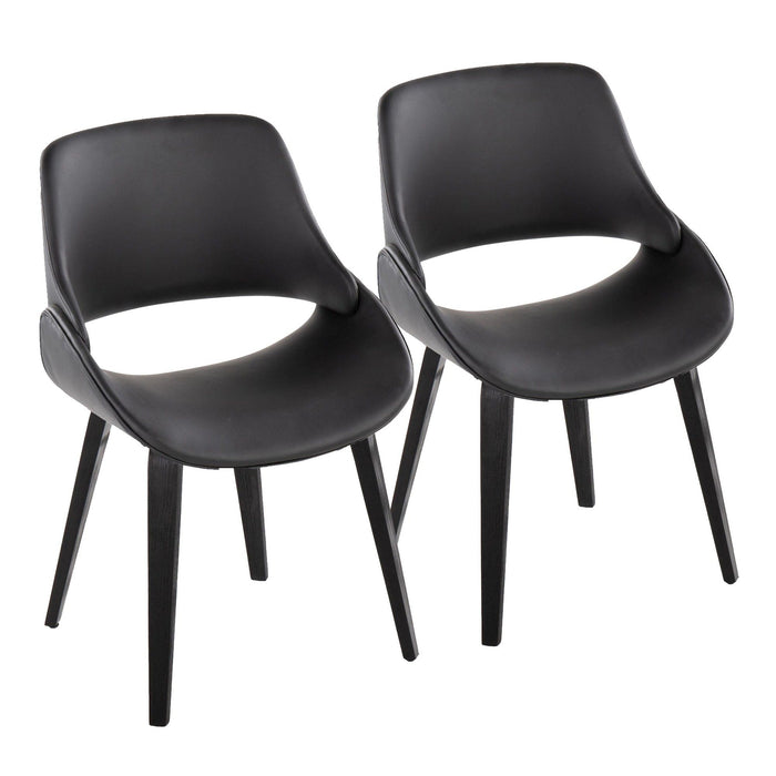 Fabrico - Wood Chair (Set of 2) - Black