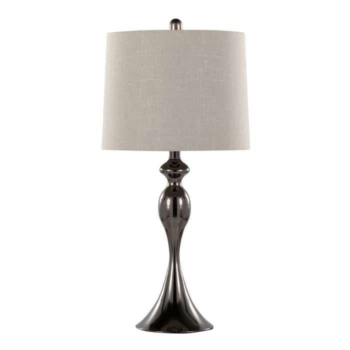Ashland - 27" Metal Table Lamp (Set of 2) - Beige And Light Gray