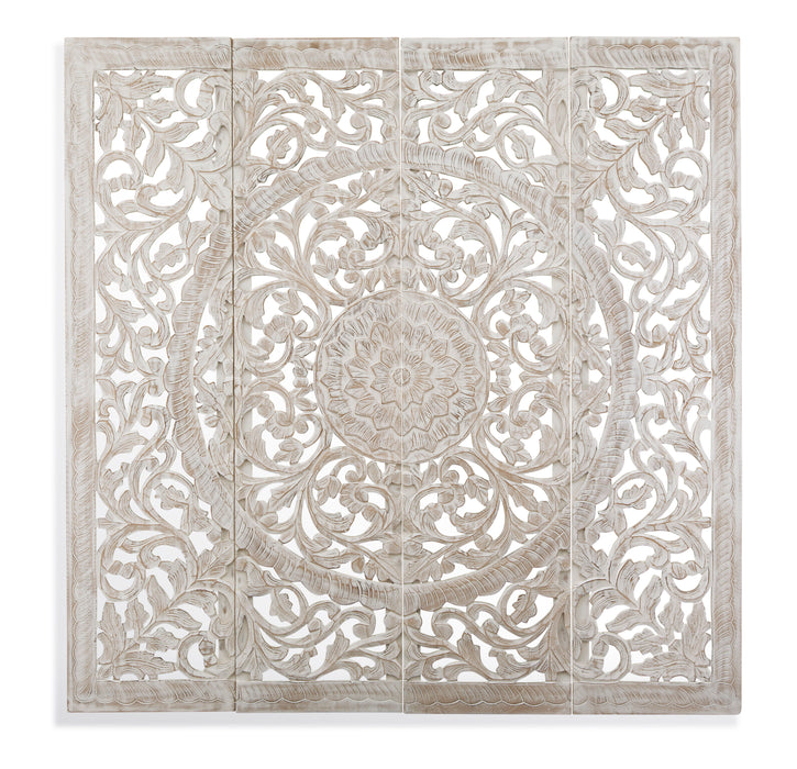 In The Garden Wall Panels (Set of 4) - Silver