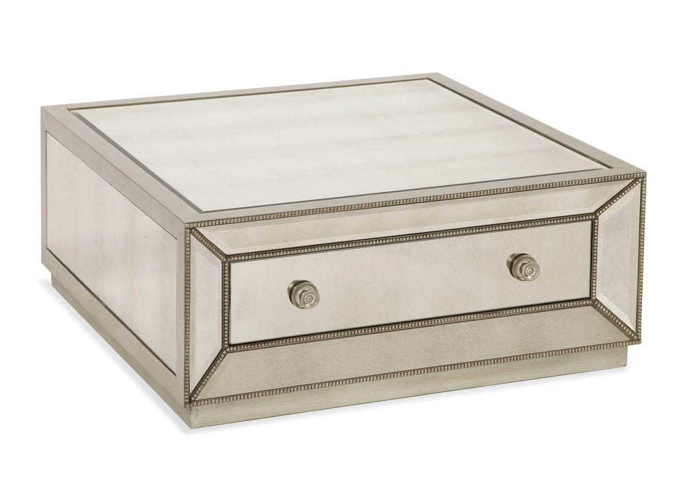 Murano - Castered Cocktail Table - Silver