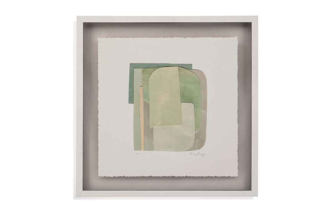 Color Structure IV - Framed Print - Green