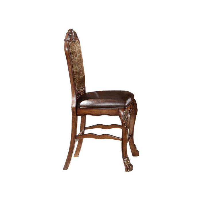 Dresden - Counter Height Chair (Set of 2) - PU & Cherry Oak