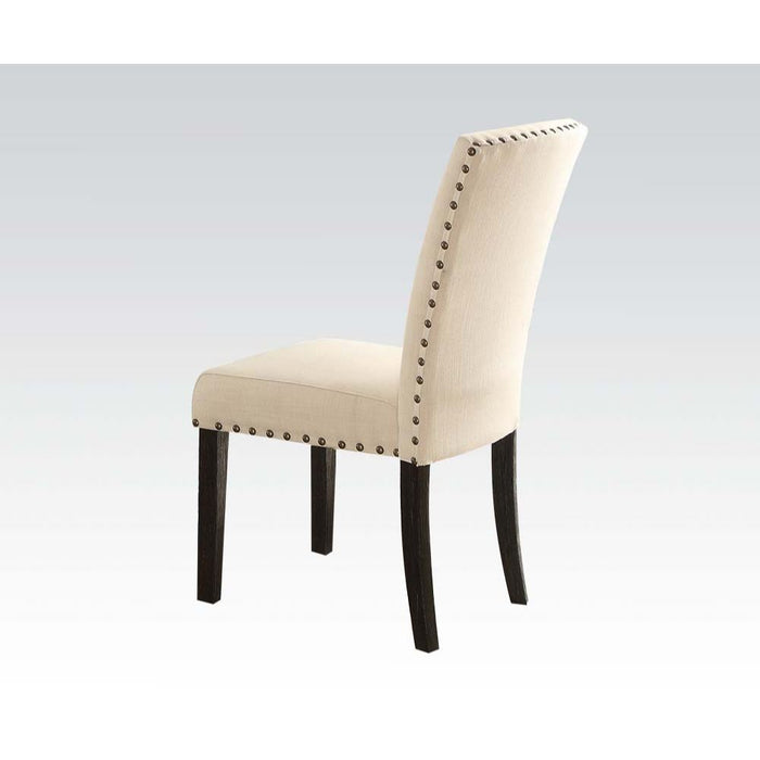 Nolan - Side Chair (Set of 2) - Linen & Salvage Dark Oak