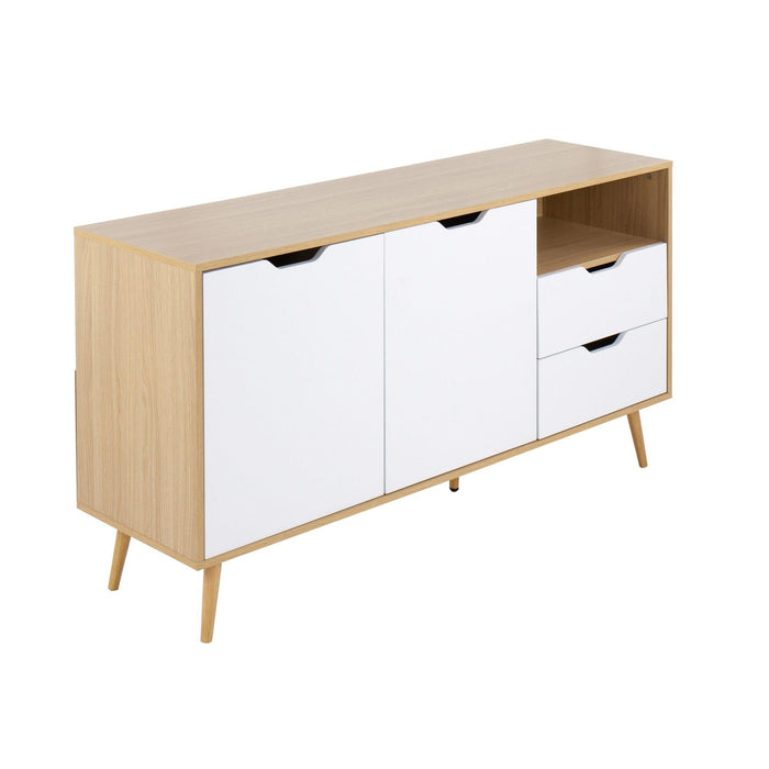 Astro - Sideboard - Natural And White Wood