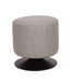 Chintaly 5035-OT Round Vintage Upholstered Ottoman
