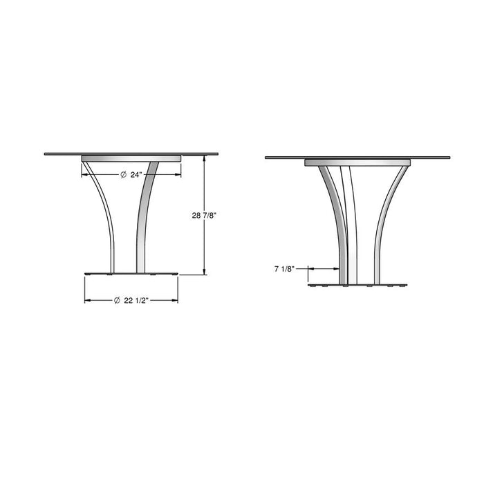 Amisco Dalia Table Base 50507