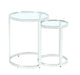 Chintaly 5509 Contemporary 2-In-1 Nesting Lamp Table Set
