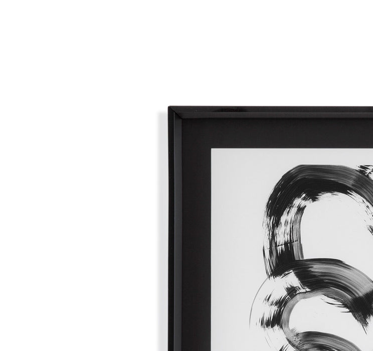 Dynamic Spiral II - Framed Print - Black