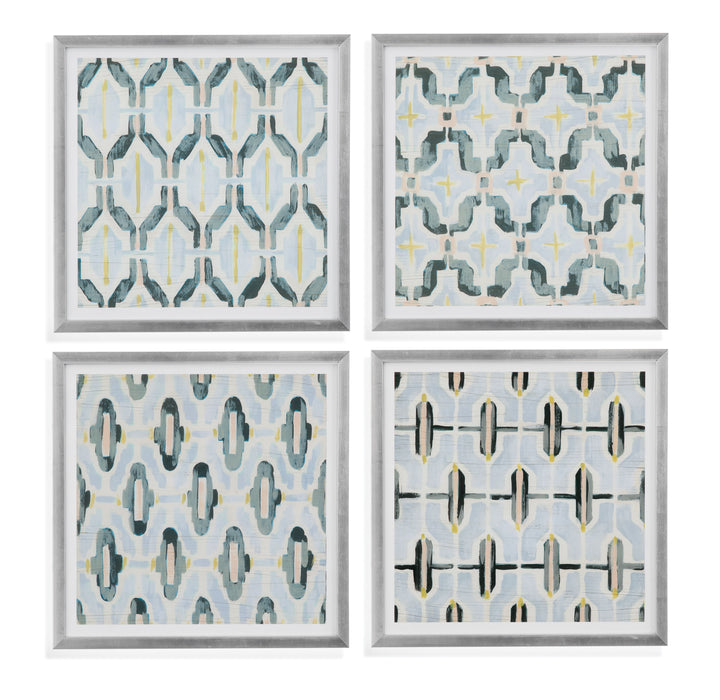 Mesa Tile I - Framed Print - Pearl Silver
